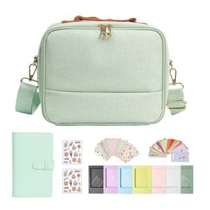 Hand Bag or Crossbody Camera Carrying Case W/Detachable Strap (Sea Green)